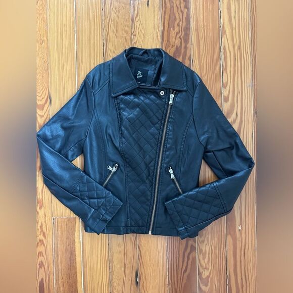 Target Art Class Black Faux Leather Jacket - Picture 1 of 3